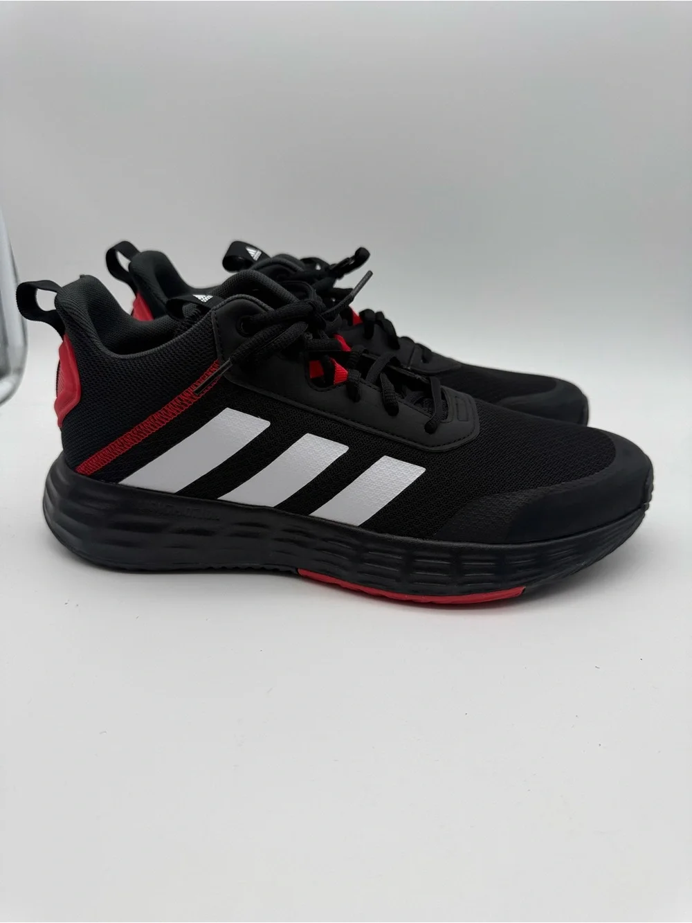 BRAND NEW Adidas Own The Game Black/Red Basketball Sneakers H00471 Sz 10.5 US